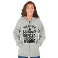 thumbnail image 4 of Like Pineapple Pizza Debate Opinion Zip Up Hoodie Men's Women's Brisco Brands L, 4 of 5