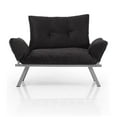 thumbnail image 4 of Metal Legs Futon Love Seat: Modern Style Compact Seating Solution for Apartments & Small Spaces, 4 of 6