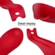 thumbnail image 3 of Reposacucharas de silicona, soporte para utensilios de cocina para cocina (2 unidades, rojo) WD.WDQZL Hogar, 3 of 7