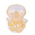thumbnail image 3 of 6 Shot Glass Dispenser - 5.5"x5.5"x6.3" Liquor & Shot Dispenser with Carrier, Home Bar Tool for Parties & Events, Multi-Spout Bottle for Evenly Pouring Drinks, 3 of 6