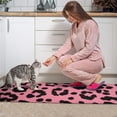 thumbnail image 3 of Pink and Black Of Leopard Print Kitchen Rugs Sets Of 2,Anti Fatigue Kitchen Mat Rugs Non Slip Washable,Decorative Kitchen Floor Mats for Kitchen,Sink,Laundry,17"x30"+17"x47", 3 of 7