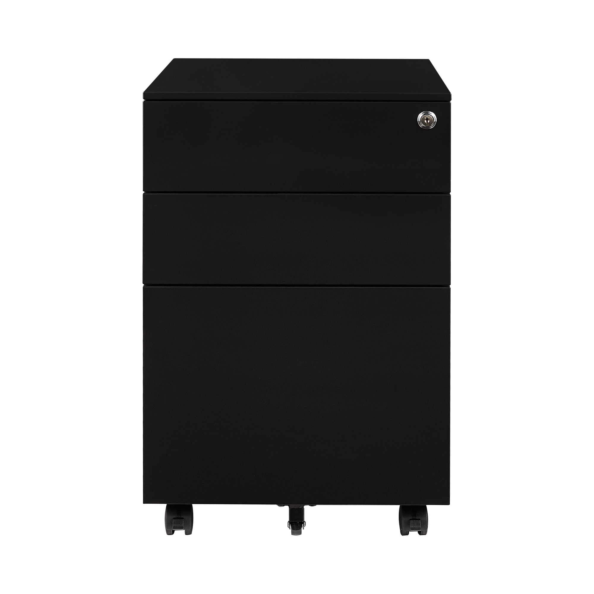 STANI Vertical File with lock, 3 Drawer Mobile Metal Filing