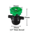 thumbnail image 3 of 10 Piezas 360 ​​grados Cabeza Rociadora Giratoria Automática Boquilla Riego () Verde, 3 of 3