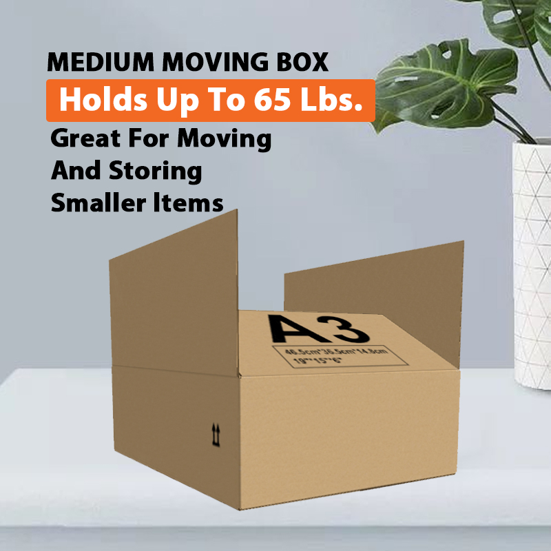 25-Pack Packaging Cartons - 19"x15"x6" Corrugated Boxes for Shipping & Storage