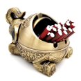 thumbnail image 1 of Metal Elephant Ashtray Zinc Alloy Windproof Ash Tray with Lid Smoking Supplies for Home Office Decoration Men Smoke Father Day Gift purple, 1 of 4