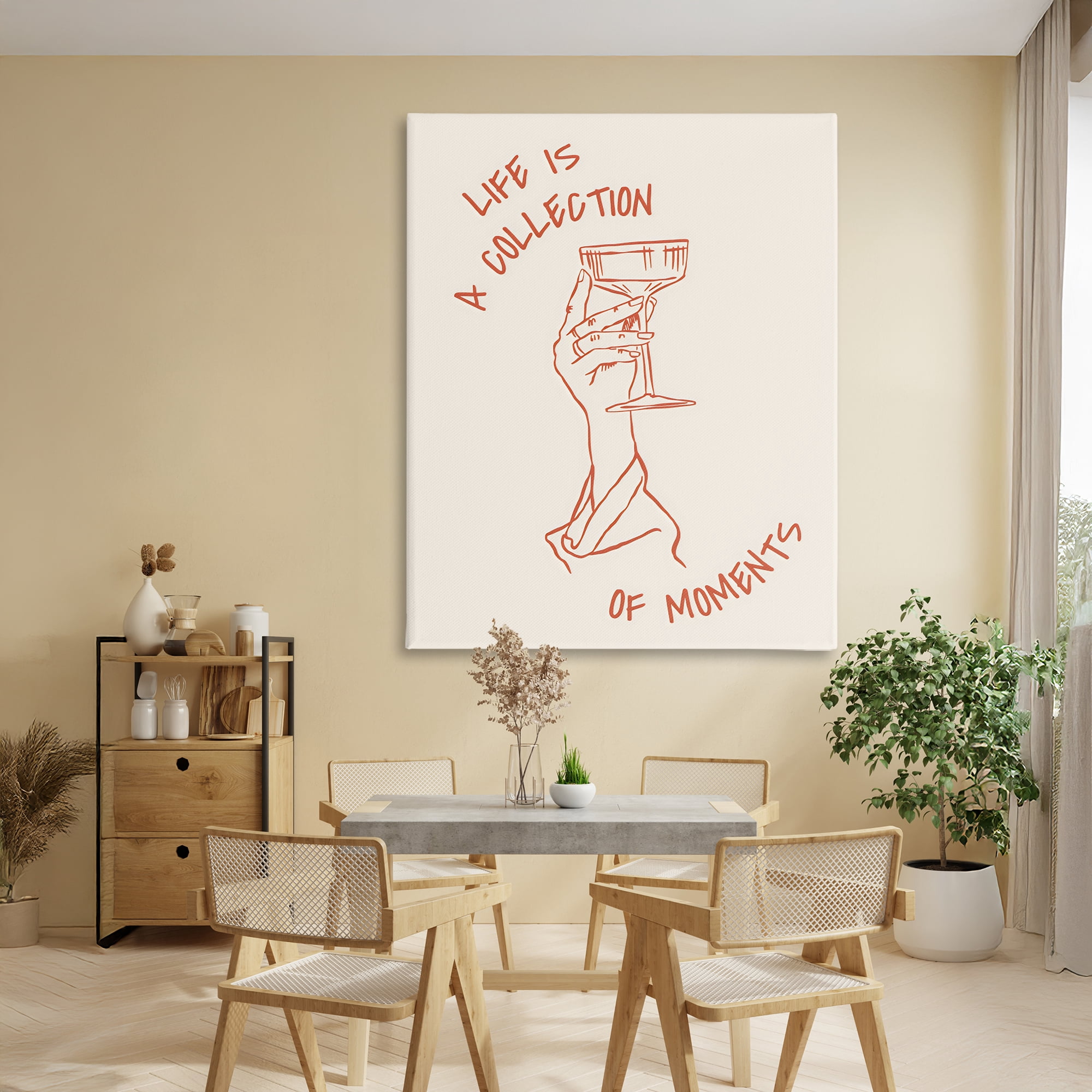 Stupell Industries Life Is A Collection of Moments Toast Canvas Wall Art, design by The Prints Vibe