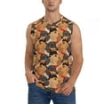 thumbnail image 2 of Goofa Dog Printed Men's Sleeveless T-Shirt - Athletic Gym Workout Tank Top for Men - Moisture-Wicking, UPF 30+ Quick-Dry Muscle Tee-, 2 of 8