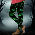 thumbnail image 6 of Riecok Halloween Leggings for Women High Waist Casual Stretchy Pumpkin Print Legging Tights Sport Bottom Pants, 6 of 6