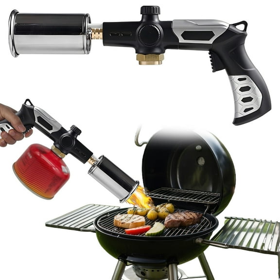 Powerful Grill & Cooking Propane Torch Adjustable Wood Torch Burner For Searing Steak BBQ Welding Propane Tank Not Included