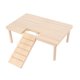 thumbnail image 1 of Plataforma de madera para hámster con escalera, escaleras de aterrizaje para mascotas, muebles pequeños para jaulas de mascotas. S, 1 of 9