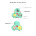 thumbnail image 3 of Anxiety Relief Controller Pad, Rotating Sensory Controller Pad Portable  for Travel Orange,Blue,Green,Black, 3 of 7