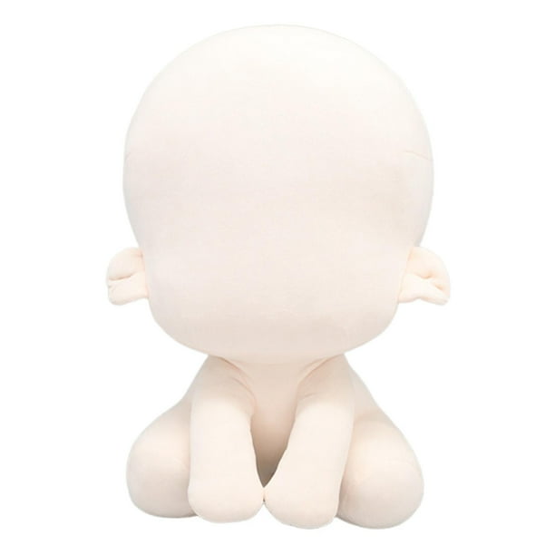 Muñeco de peluche en blanco con cuerpo humanoide, ropa para exhibir, juguete de peluche, muñeco de bricolaje 40 centímetros