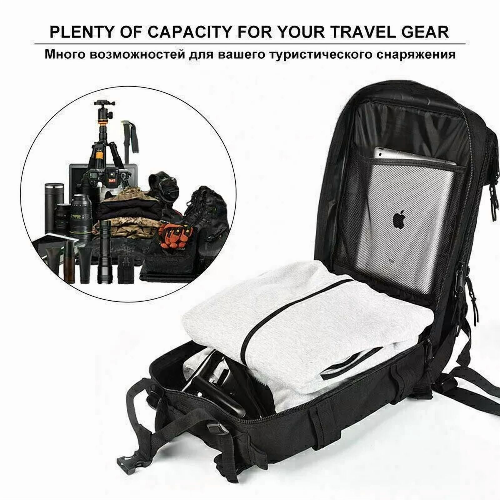 30L Military Black Tactical Backpack Rucksack Camping Hiking Bag Outdoor Travel