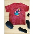 thumbnail image 3 of Cat W Globe Rave Style Tie Dye Crystal Men -Image by Shutterstock, Male Large, 3 of 4