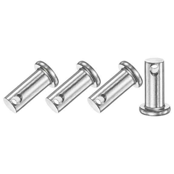 Uxcell 4-Pack Single Hole Clevis Pins, M8 x 20mm 304 Stainless Steel Flat Head Clevis Pins