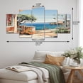 thumbnail image 4 of Designart "Creativity Abounds by the Beachside I" Italian Metal Wall Art Set, 4 of 5
