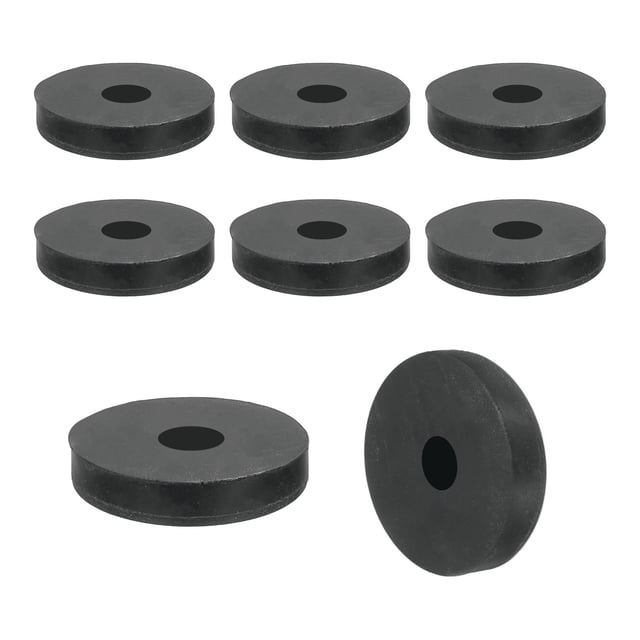 8Pack Thick Rubber Spacer, 1-3/8 Inch OD x 3/8 Inch ID x 9/16 Inch Thickness