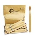 thumbnail image 1 of Cepillo de dientes DR PERFECT de bambú natural con cerdas suaves para adultos, 12 unidades, 1 of 7