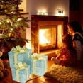 thumbnail image 4 of Todaioua Christmas Lighted Gift Boxes: Set of 3 Illuminated Present Christmas Decorations for Indoor Xmas Tree Outdoor Yard Holiday, Battery Operated Gift Boxes with Lights(Without Battery), 4 of 7