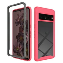 for Google Pixel 7 Pro Case, Dual Layer Shockproof Bumper Rugged Hybrid Heavy Duty Clear Drop Protective Durable Hybrid 2-layer Phone Case for Google Pixel 7 Pro, Rose