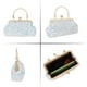 thumbnail image 5 of LHSHID Women Mini Glitter Sequin Evening Handbag Clutch Metal Top-handle Bag Chain Strap Cross-body Bag, 5 of 6