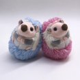 thumbnail image 3 of Cute Hedgehog Plush Keychain Mobile Phone Pendant Keyring Hedgehog Pompon Ring Pendant Plush Toy Pi, 3 of 5
