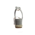 thumbnail image 2 of Kenneth Cole Womens Lorelei Gray Espadrille Heels Gray, 2 of 4