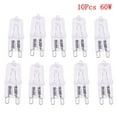 thumbnail image 4 of 10PCS G9 120V Light 60W Bulb T4 Bi-Pin base Dimmable 2700K USAA Warm White, 4 of 12