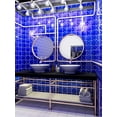 thumbnail image 4 of Siena 5.35 in. x 5.35 in. Glossy Blue Ceramic Star-Shaped Wall and Floor Tile (5.37 sq. ft./case) (27-pack), 4 of 5