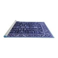 thumbnail image 2 of Ahgly Company Machine Washable Indoor Rectangle Oriental Blue Industrial Area Rugs, 2' x 5', 2 of 4