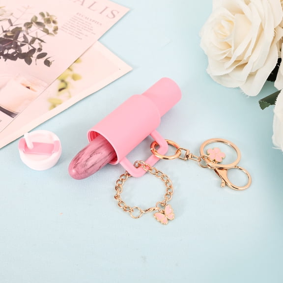30pack Mini Tumbler Keychain 2 Way Cute Charm Mini Cup Keychain Lip Balm Holder for Women Purse Handbag Backpack PLA Plastic