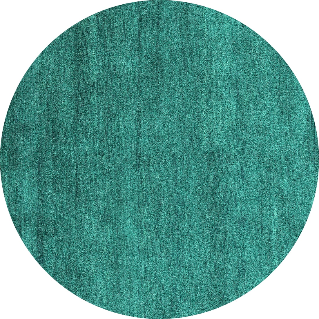 Ahgly Company Indoor Round Abstract Turquoise Blue Modern Area Rugs, 5 ...