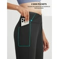 thumbnail image 3 of BALEAF Women's Bermuda Long Shorts 14" Knee Length Capri Pants High Waisted Athletic Shorts with Pockets Summer Casual Black L, 3 of 7