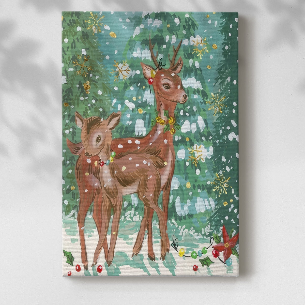 Doe and Fawn II- Gallery Wrapped Canvas