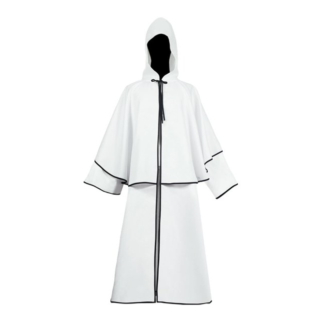 GDREDA Chapeaux pour Femmes Unisexe Robe à Capuche Unie Blanche,m