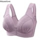 thumbnail image 2 of Sujetador con cierre frontal para mujer, lencería Sexy sin aros, Push Up, talla grande, 2 of 4
