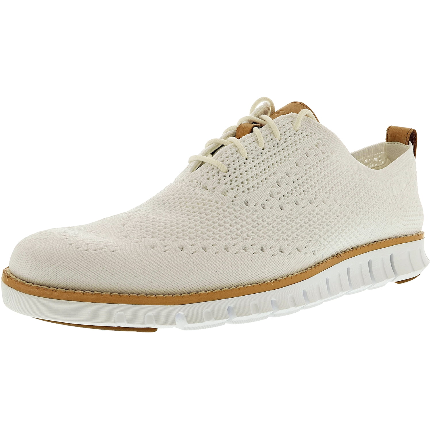 cole haan zerogrand wingtip oxford white