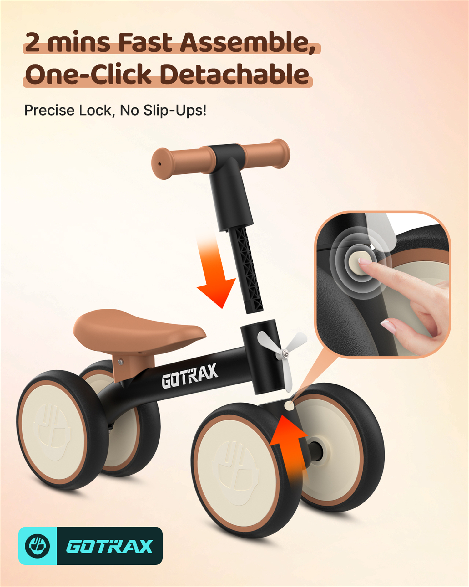 Gotrax BA1 Baby Balance Bike for Toddlers Ages 1-3 photo 8