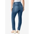 thumbnail image 3 of Roaman's Women's Plus Size 360° Stretch Straight Leg Jean, 3 of 6