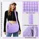 thumbnail image 3 of Bolsa acolchada UIXIZQ para mujer, acolchada, de nailon, color morado, 3 of 7
