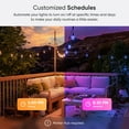 thumbnail image 3 of Nanoleaf Essentials Matter Outdoor Smart String Lights, 98ft, 40 Bulbs, RGBICW, White & Color-Changing, 3 of 9