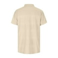 thumbnail image 3 of Men's Four Seasons Leisure Fashion Stripe Contrast Design Lapel Button Long Sleeve Tops, 3 of 6