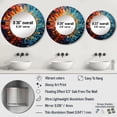 thumbnail image 4 of Designart "Mosaïque des Disques Vinyles Colorés I" Musique Miroir Rond Multicolore - Miroir Rond Décoration Murale - Miroir Imprimé Rond Mi-Siècle 36 Pouces x 36 Pouces Pouces, 4 of 5