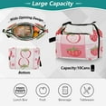 thumbnail image 5 of DIXRUYEE Lunch Bag Double Deck Lunch Cooler Box Fashion Sweet Strawberry Patch Pattern, 5 of 7