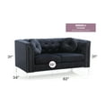thumbnail image 3 of Glory Furniture Pompano G893A-L Loveseat ( 2 Boxes ) , BLACK, 3 of 4