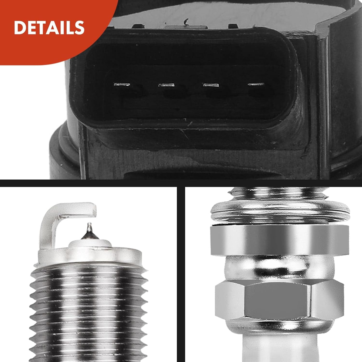 A-Premium Set of 6 Ignition Coil Pack and Iridium Spark Plugs Compatible with Toyota Camry 2010-2017, Tundra 2013-2014, Highlander 2009-2016, V6 3.5L 4.0L