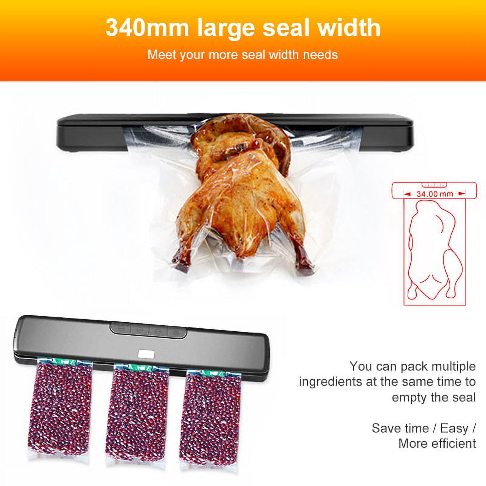 LNKOO Vacuum Sealer Machine, Automatic Food Sealer Sealing System for Food Saver, Starter Kit for Sous Vide Dry&Moist Food Modes