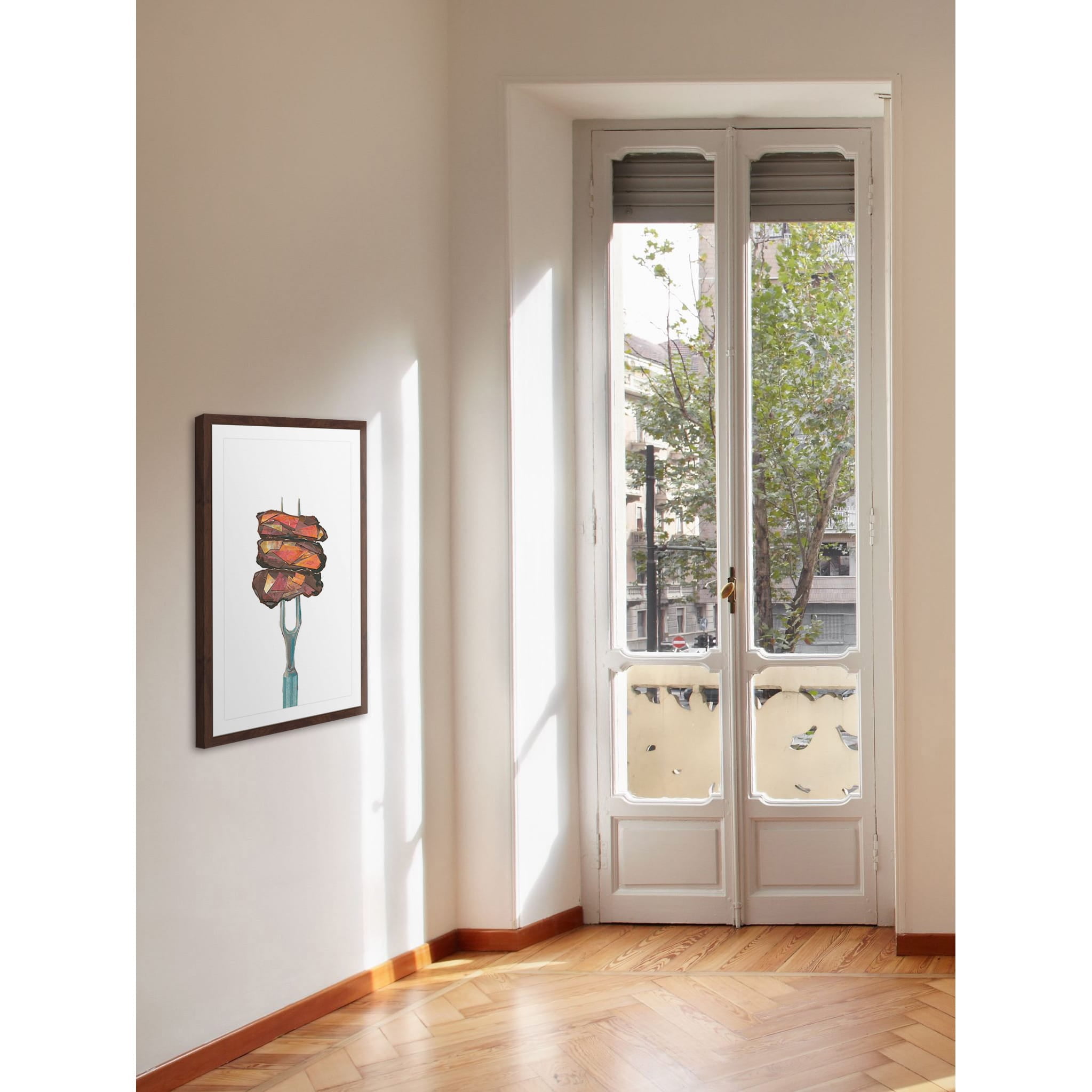 "On the Skewer" Framed Painting Print