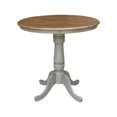 thumbnail image 1 of International Concepts K41-36RT-6B 36 in. Table sur Pied Ronde avec Hauteur de Comptoir&44; Hickory & Pierre, 1 of 1
