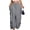 7# Gray, variant on Women's Palazzo Pants Wide Leg Lounge Convertible Maxi Skirt with Pockets Casual Comfy Trousers Gray M